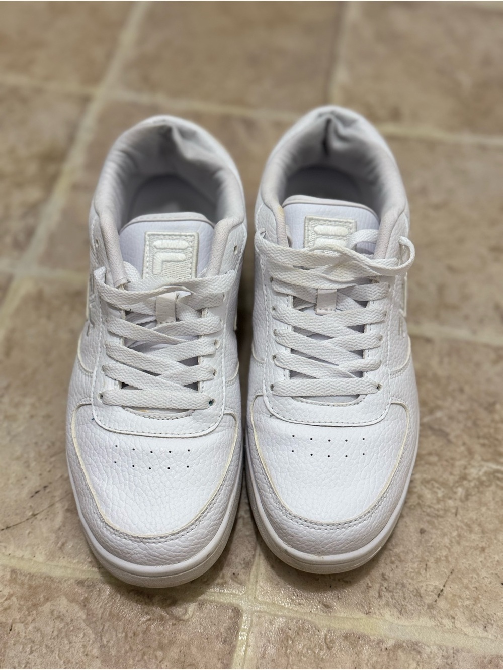 Fila All-White Low Top Sneakers